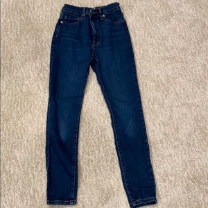 Everlane high rise cropped skinny jeans size 24.